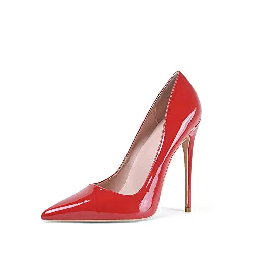 Zhabtuc Scarpe Décolleté Donna con Tacco a Spillo 12cm Tacchi Alti Classici