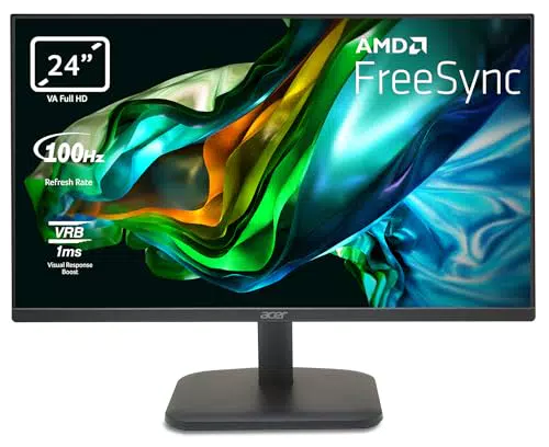 Acer EK241YH Monitor 24" Full HD VA, 100 Hz, 1 ms, FreeSync, HDMI, VGA