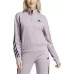 Adidas Top da Donna Iconic 3 Strisce Tracktop Snap.