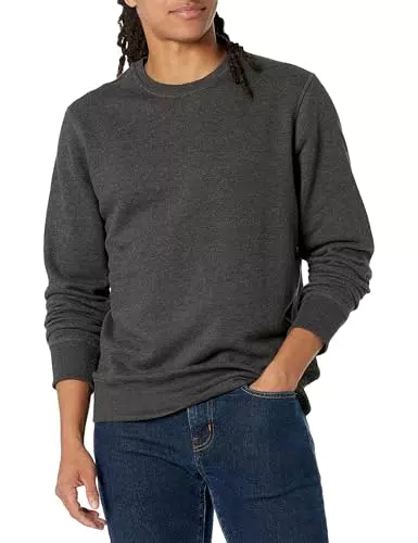 Amazon Essentials Felpa Girocollo in Pile Uomo