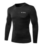 AMZSPORT Maglietta da Uomo a Compressione Maniche Lunghe Baselayer