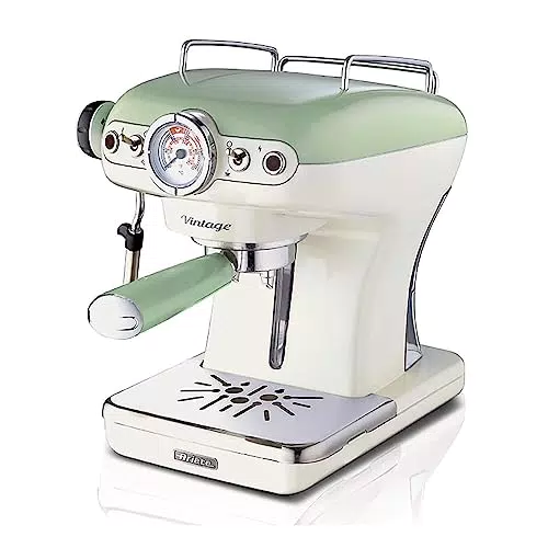 Ariete 1389 Macchina da Caffè Espresso per Polvere e Cialde ESE con Montalatte