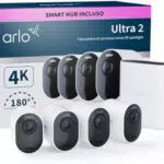 Arlo Ultra 2 Telecamera WiFi Senza Fili 4K UHD con Sirena e Audio Bidirezionale