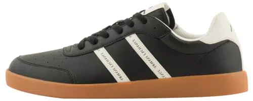 Armani Exchange Berlin Scarpe da Ginnastica Uomo con Logo a Strisce Doppie