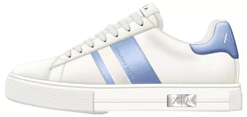 Armani Exchange Mina Cup Sole Scarpe da Ginnastica Donna con Logo Metallico