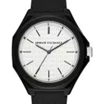Armani Exchange Orologio da Uomo Quarzo con Cassa da 40 mm e Cinturino in Silicone AX4600