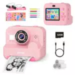 ASTGMI Macchina Fotografica Istantanea per Bambini 1080P con Carta da Stampa