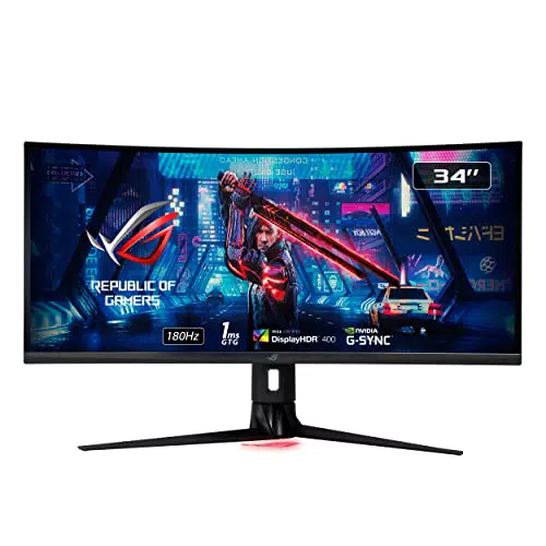 ASUS ROG Strix XG349C Monitor Gaming Curvo 34” UWQHD, 180Hz, G-SYNC, Fast IPS