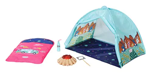 BABY born Camping Weekend Set 832783 per Bambole - Tenda e Sacco a Pelo