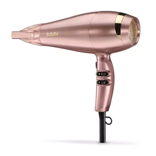 BaByliss 5336PE Asciugacapelli 2100W con Funzione Ionica e 3 Temperature