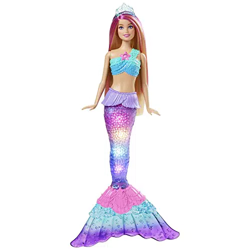 Barbie Dreamtopia Sirena con Luci Scintillanti - Giocattolo per Bambini 3-7 Anni
