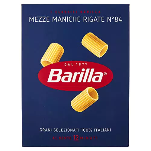 Barilla Mezze Maniche Rigate - Pasta Italiana di Qualità