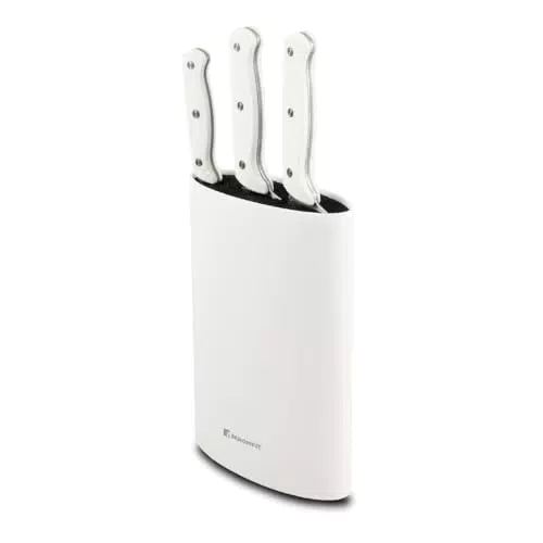 Bergner Naturally Set di Coltelli in Acciaio Inox - Chef, Santoku e Multiuso