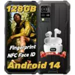 Blackview BV4800 Pro Smartphone Rugged Android 14, 12GB RAM, 128GB Storage, NFC