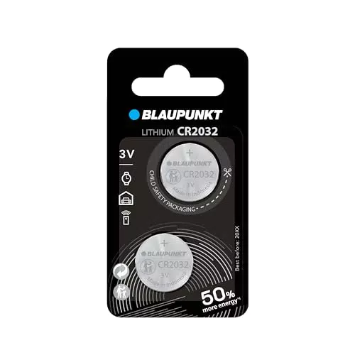 BLAUPUNKT CR2032 Batterie al Litio a Bottone per Orologi e Chiavi Wireless