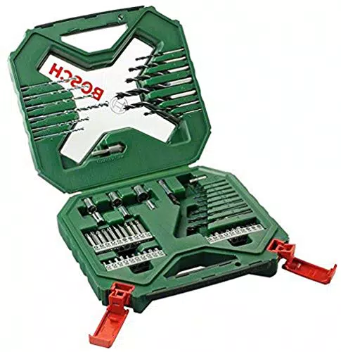Bosch Set di Punte e Bit in Titanio X-Line per Trapano su Legno, Pietra e Metallo