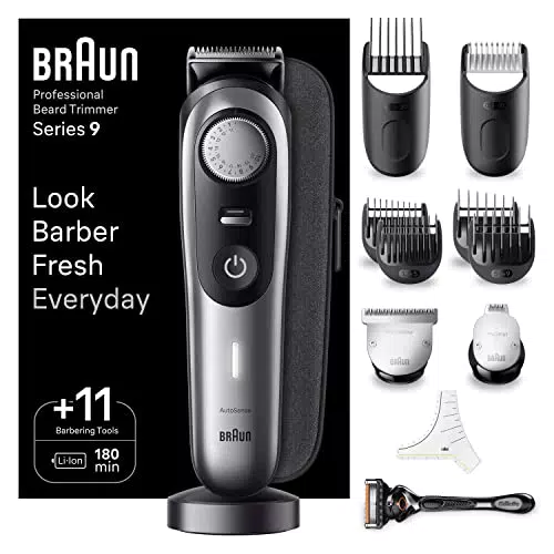 Braun Series 9 Rasoio Elettrico con Lama Problade e Regolabarba BT9440
