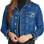 Calvin Klein Jeans Giacca Cropped 90s in Denim per Donna