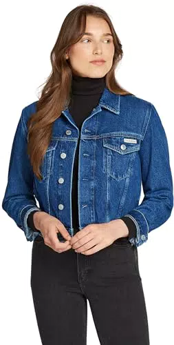 Calvin Klein Jeans Giacca Cropped 90s in Denim per Donna