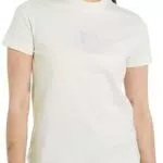 Calvin Klein Jeans T-Shirt Donna Maniche Corte Regular Scollo Rotondo