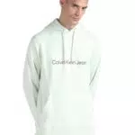 Calvin Klein Jeans Felpa Uomo Seasonal Monologo Regular con Cappuccio
