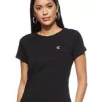 Calvin Klein Jeans CK Embroidery Slim Tee T-Shirt, Bright White