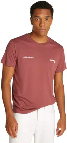 Calvin Klein T-shirt Uomo Maniche Corte Regular Fit