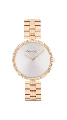 Calvin Klein Orologio Analogico da Donna Collezione GLEAM con Cinturino in Acciaio
