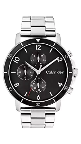 Calvin Klein Orologio analogico multifunzione da uomo con cinturino in acciaio