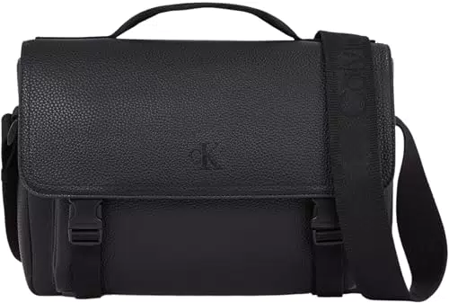 Calvin Klein Borsa a Tracolla Over Webbing Messenger per Uomo