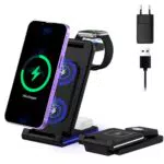 Apple Caricatore Wireless 4 in 1 Induttivo per iPhone e Samsung con Adattatore 18W