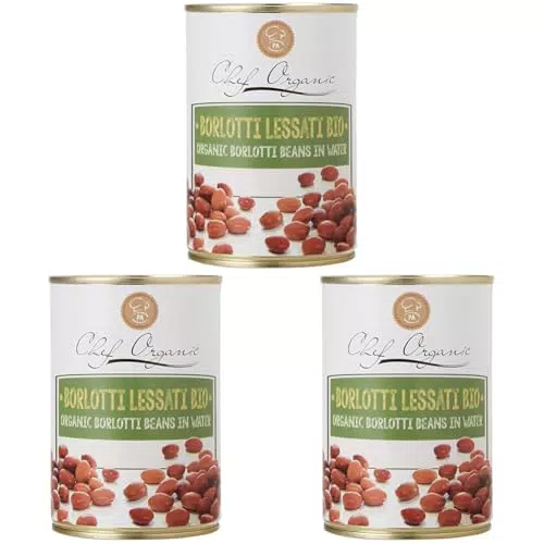 Chef Borlotti Lessati Bio - Confezione da 3