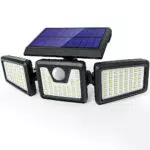 Claoner Luce Solare LED Esterno con Sensore di Movimento IP65 per Giardino