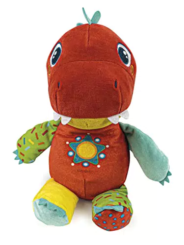 Clementoni Baby Milo Dinosauro - Peluche Educativo per Neonati 6+ Mesi