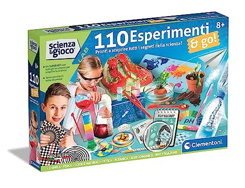 Clementoni Lab-110: Gioco Scientifico per Bambini, Esperimenti di Scienze