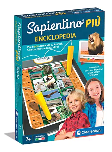 Clementoni Sapientino Plus - Enciclopedia Interattiva Educativa per Bambini 7+