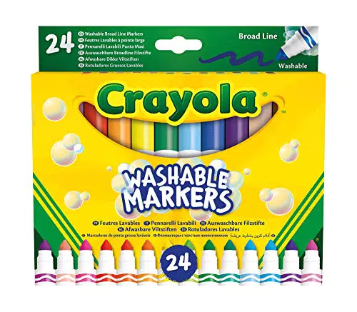 Crayola Pennarelli Lavabili a Punta Conica - Età Consigliata: da 3 Anni