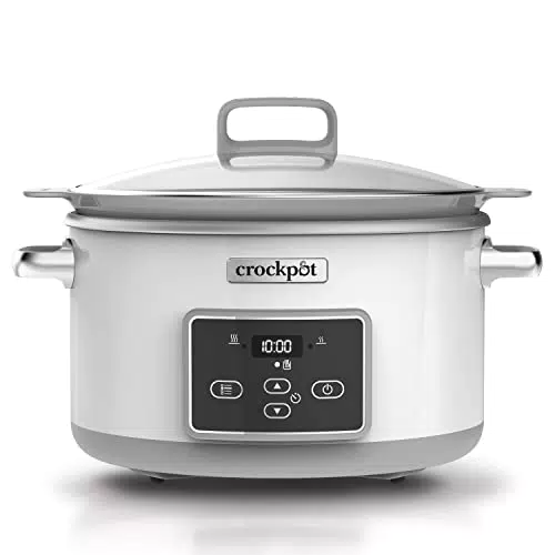 Crock-Pot Slow Cooker 5 lt con Spegnimento Automatico e DuraCeramic