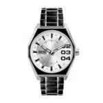 Diesel Orologio Analogico-Digitale al Quarzo Uomo DZ2195 con Cinturino in Acciaio