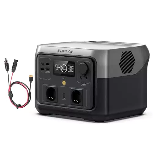 EF ECOFLOW RIVER 2 MAX - Generatore solare portatile 512 Wh, ricarica rapida