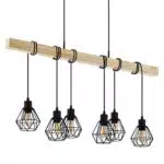 Eglo Lampada a Sospensione Townshend, Plafoniera Vintage Design Industriale