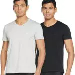 Emporio Armani Maglietta Uomo V Neck in Cotone Puro
