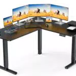 ErGear Scrivania Angolare Regolabile in Altezza con Doppio Motore e Memoria