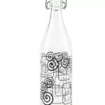 Excelsa Bottiglia d'Acqua in Vetro con Guarnizione - Modello Magic