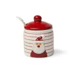 Excelsa Zuccheriera con Cucchiaino in Ceramica - Modello Snowman