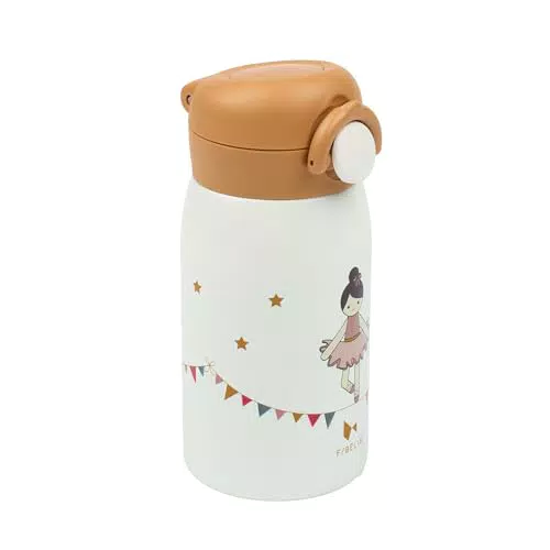 Fabelab Borraccia per bambini in acciaio inox, senza BPA e a prova di perdite