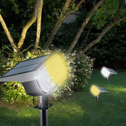 Faretti Solari a Led da Esterno - 3 Modalità per Giardino Impermeabili