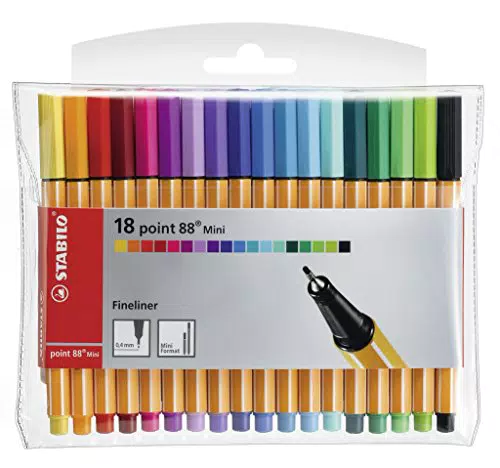 STABILO Fineliner point 88 Mini - Astuccio di penne di alta qualità