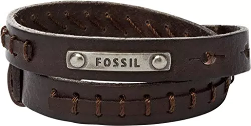 Fossil Bracciale da Uomo Vintage Casual Doppio Avvolgimento JF87354040