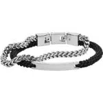 Fossil Bracciale da Uomo Vintage in Acciaio Inossidabile JF03325040
